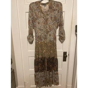 Figueroa & Flower Floral Paisley Maxi Dress Sz. XL